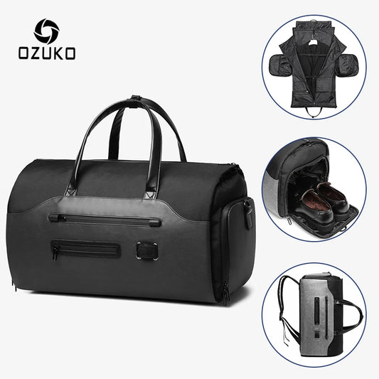 OZUKO Multifunction Men’s large capacity  Suit Storage Travel Bag