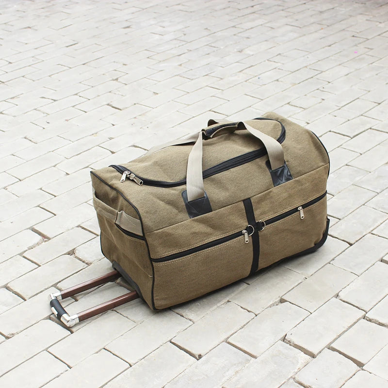 International super large canvas luggage bag