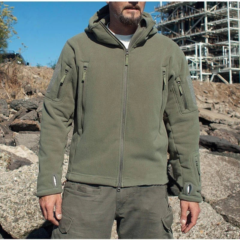 Military Winter Thermal Fleece Tactical Jacket Outdoors