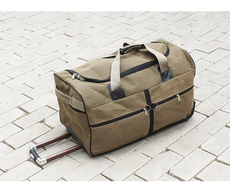 International super large canvas luggage bag