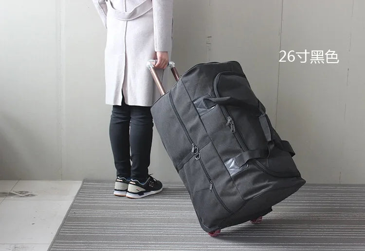 International super large canvas luggage bag