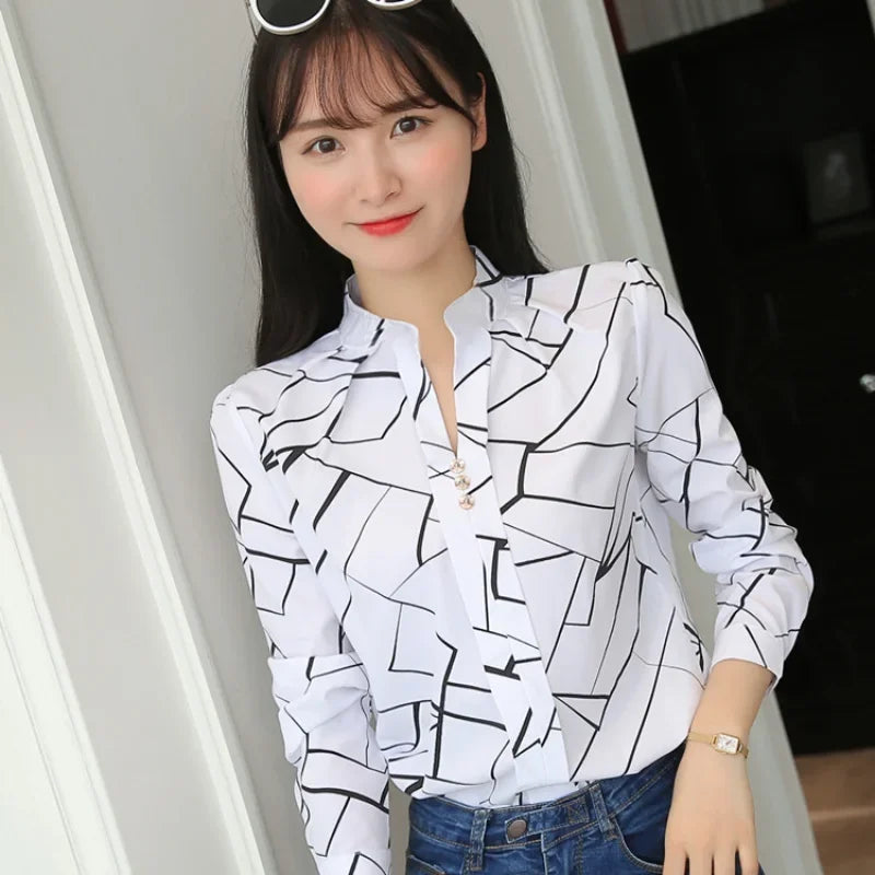 JFUNCY Women's Office Blouse