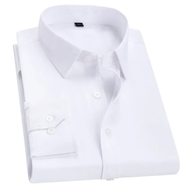 Men's Long-sleeved Trend Business Slim Fit Office Shirts