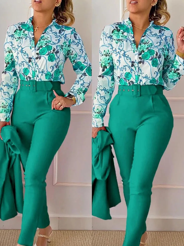 Women Workwear Two Piece Suit