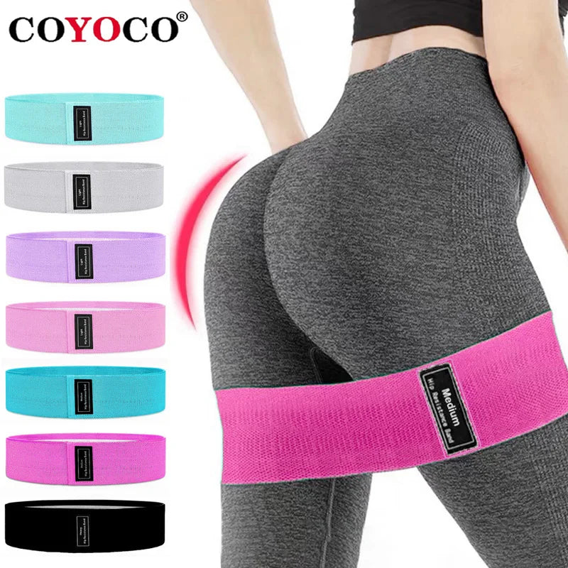 COYOCO Resistance Bands Fitness Booty Bands Hip Circle Fabric