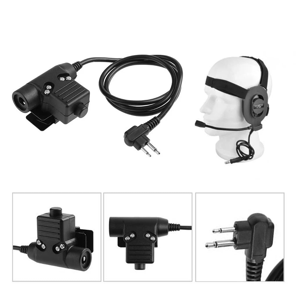 PTT Headset Tactical Compatible Pin Connector