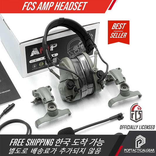 AMP Headset Full Digital Dual DPS Tactical FMA Headset