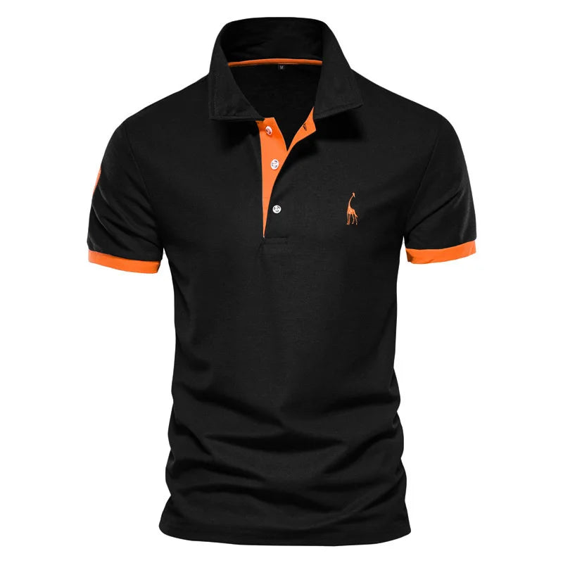 Solid Color Summer Short-sleeved Men's Polo Shirt