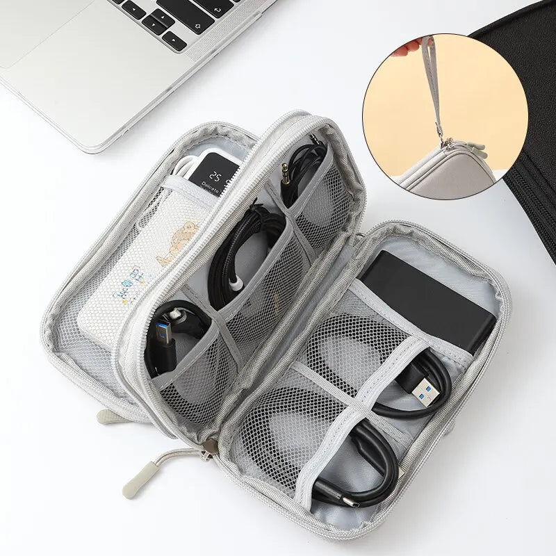 Portable USB Data Cable Organizer