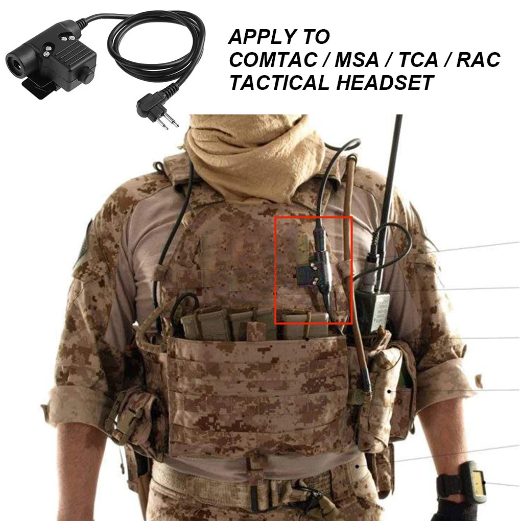 PTT Headset Tactical Compatible Pin Connector