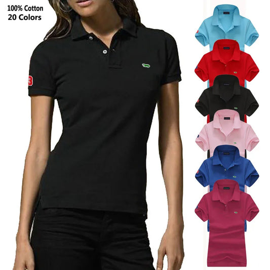 100% Cotton Womens Polo Shirt