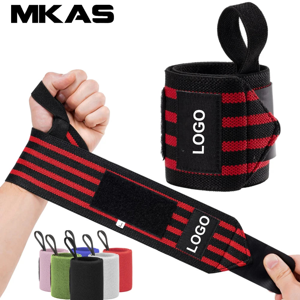 1 Pair Extra Strength Weight Lifting Wrist Wraps